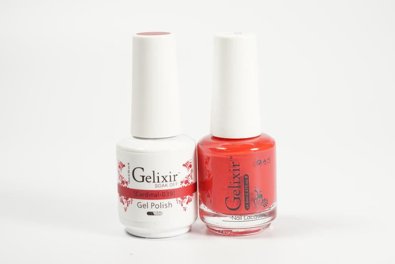 Gelixir Nail Polish Gel & Matching Lacquer Cardinal 1 PK #039