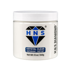 HNS DIAMOND KRYSTAL CLEAR KHO NHANH NAIL POWDER 12 OZ