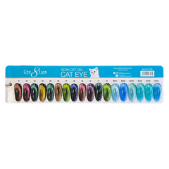 Cre8tion Mystical Gel 0.5oz - Full Set 12 colors w/ 1 Magnet, 3 Top Diamond 0.5oz & 1 Color Chart