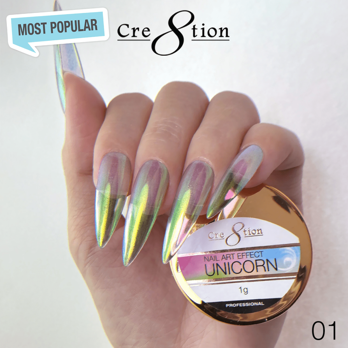 Cre8tion Unicorn Nail Art Effect 1g