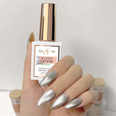 Cre8tion Silver Cat Eye Soak Off Gel 0.5oz