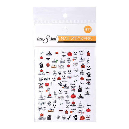 Cre8tion Nail Art Stickers - Halloween (14 Styles)