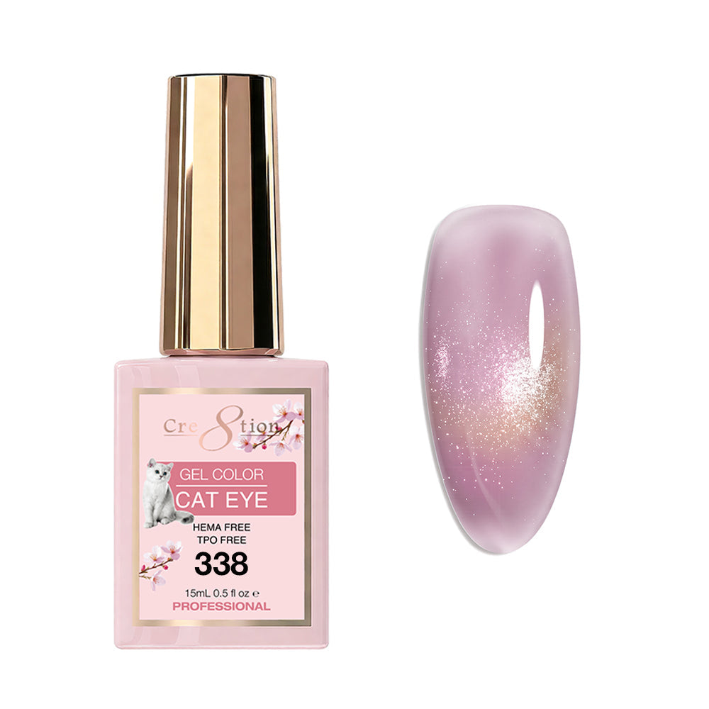 Cre8tion Cat Eye Soak Off Gel 0.5oz 338