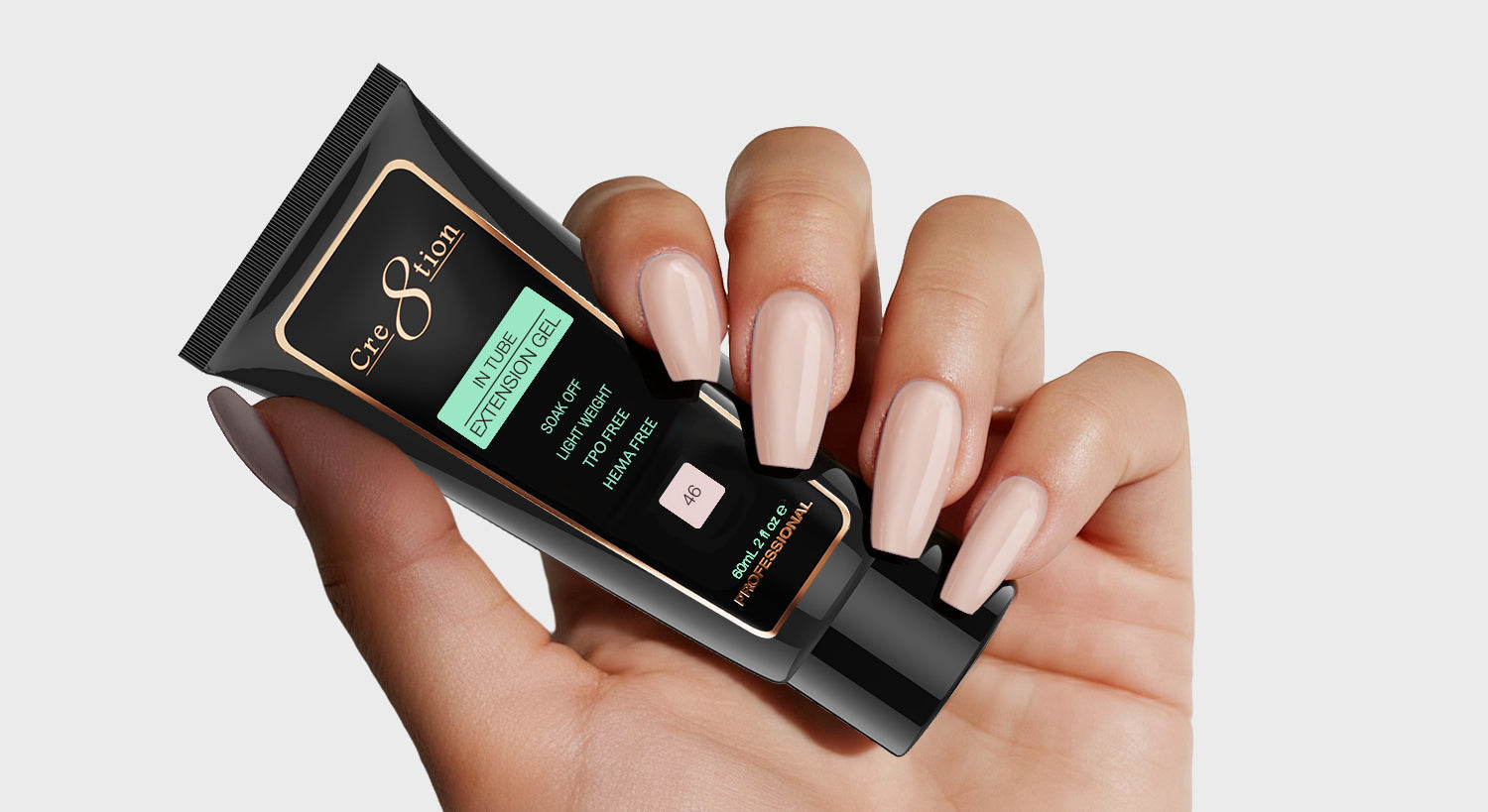 Cre8tion Poly Gel-Extension Gel In Tube 2oz - 46
