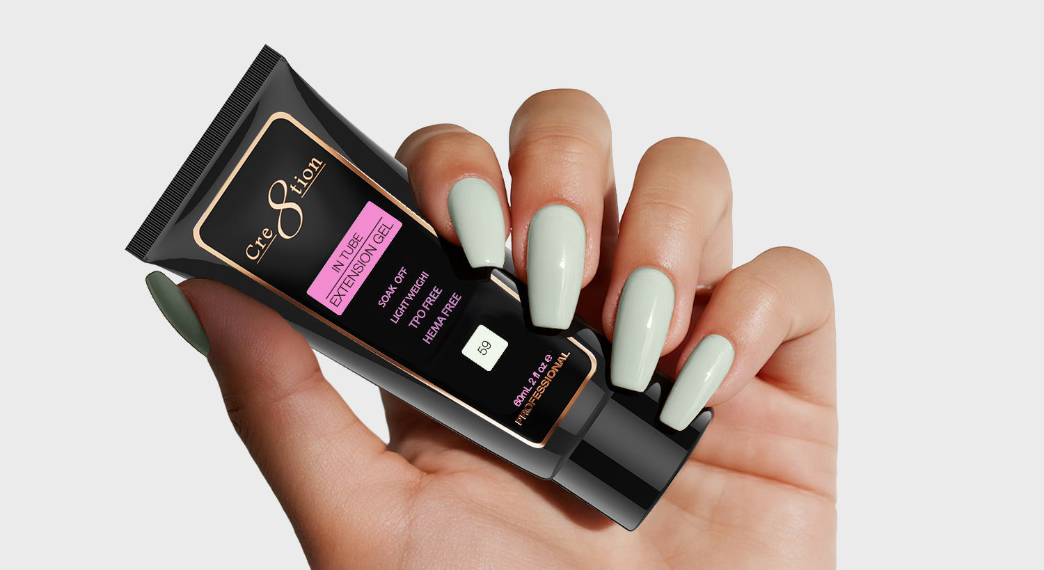 Cre8tion Poly Gel-Extension Gel In Tube 2oz - 59