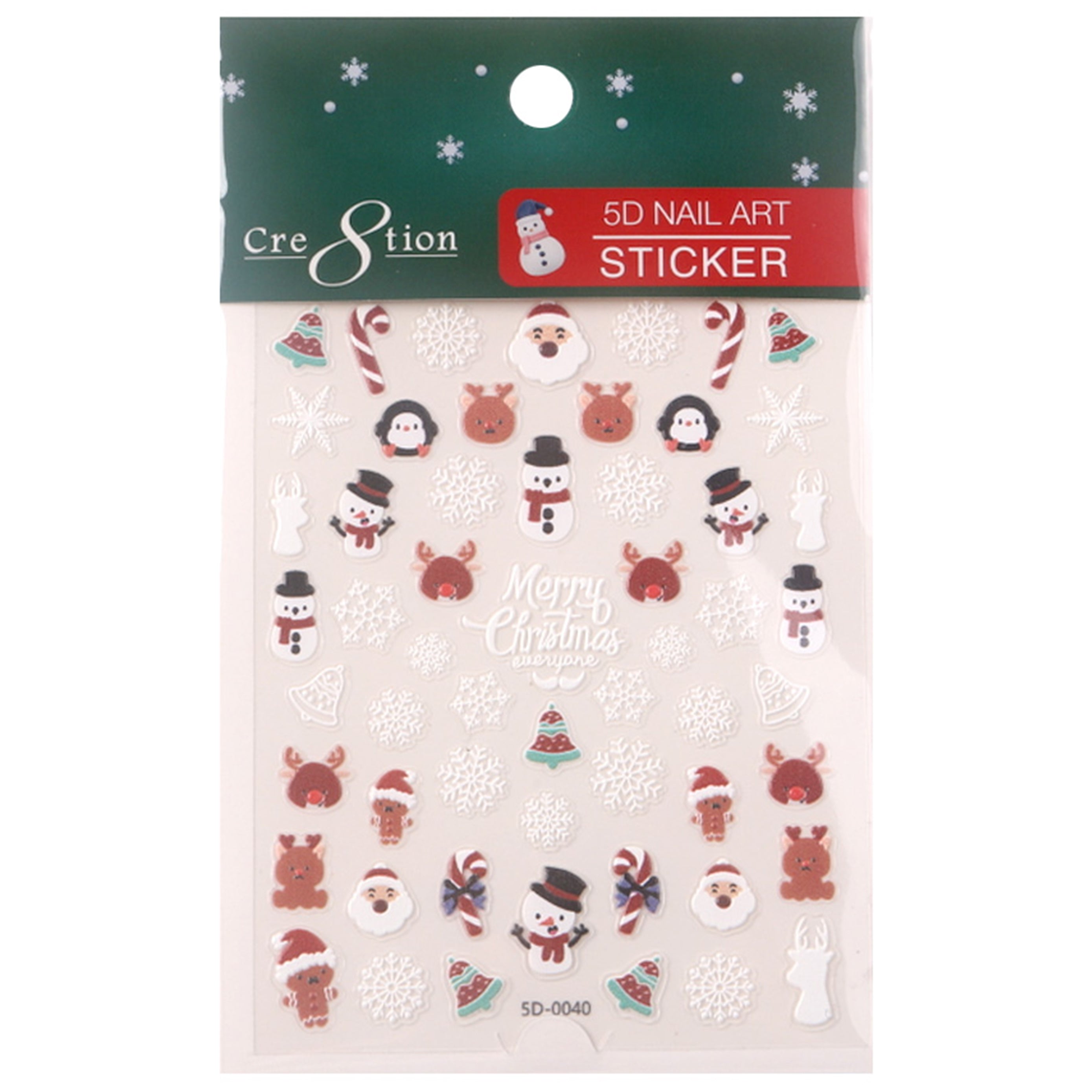 Cre8tion Nail Art Sticker Christmas (29 Styles)