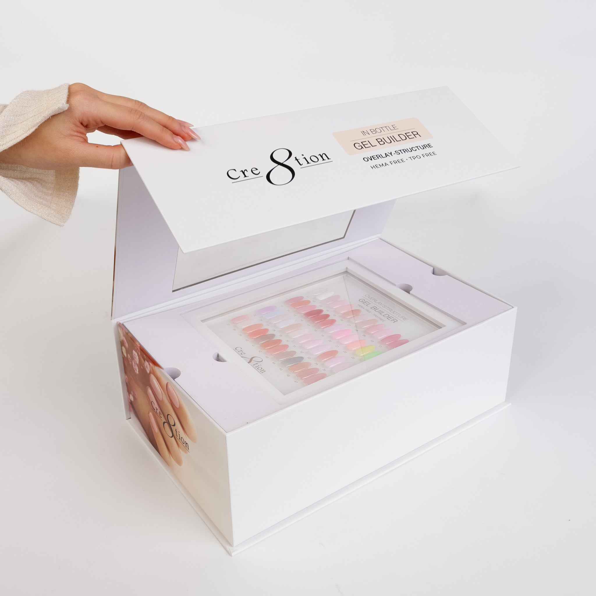 Cre8tion Gel Collection - Overlay/ Brush on Builder 0.5oz 48 Color Kit