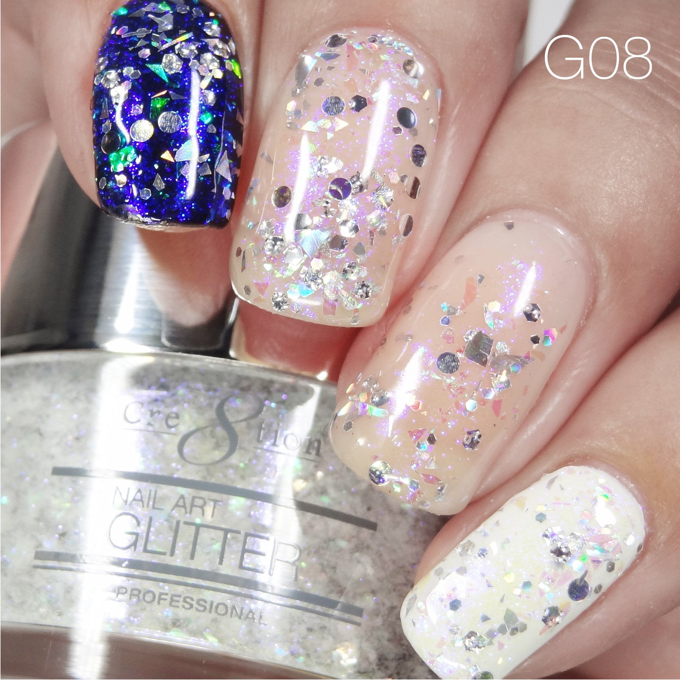 Cre8tion Nail Art Glitter 1oz 30g 08