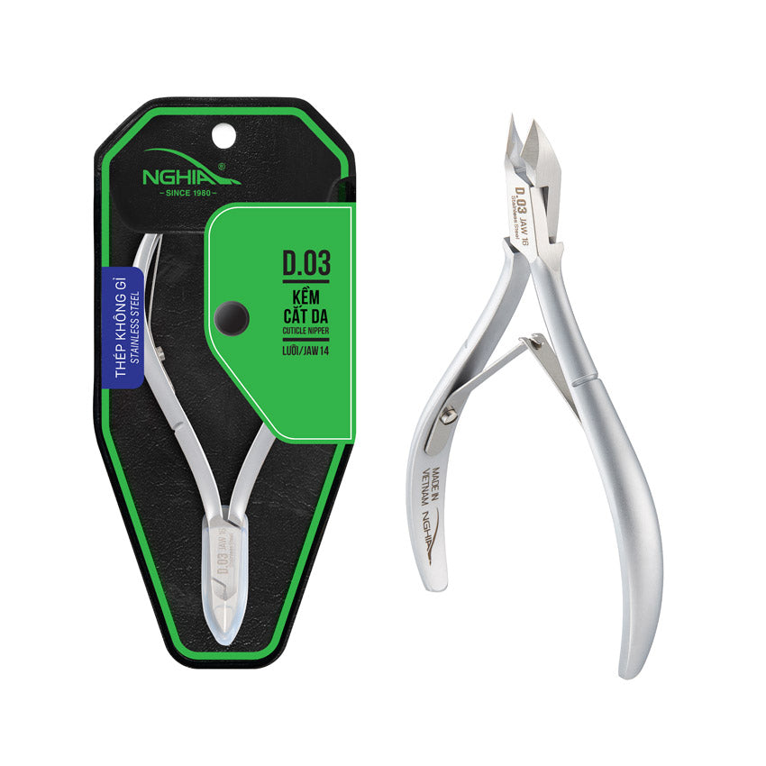 NGHIA EXPORT Cuticle Scissors - KD-43 (Stainless Steel)