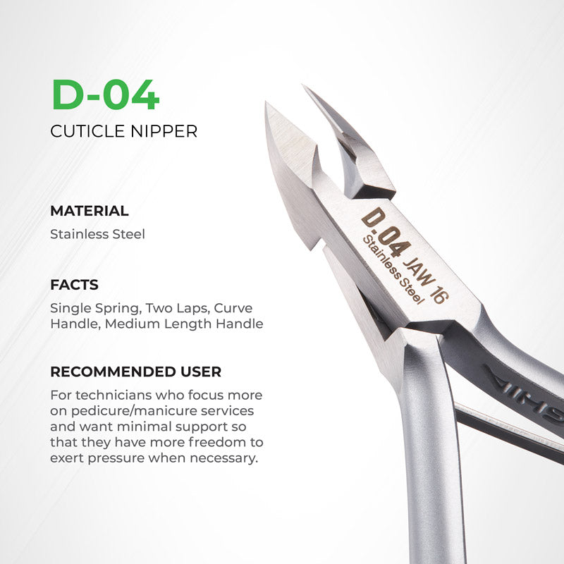 NGHIA Cuticle Nipper - D-04 (Stainless Steel)