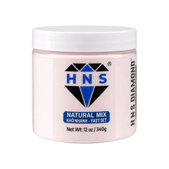 HNS DIAMOND NATURAL MIX KHO NHANH  NAIL POWDER 12 OZ