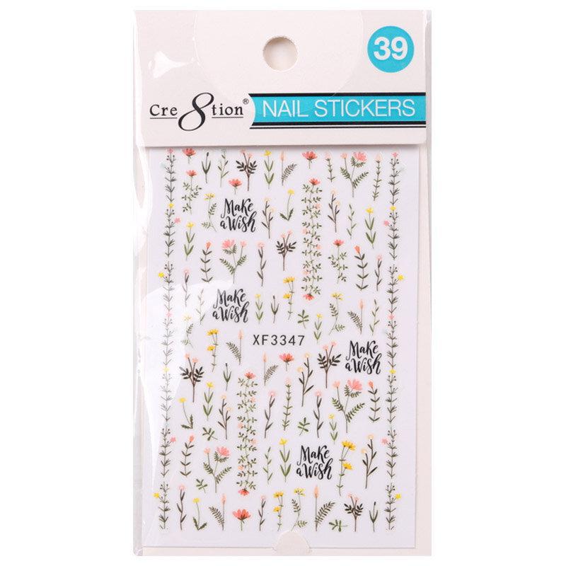 Cre8tion Nail Art Sticker Flower (26 Styles)