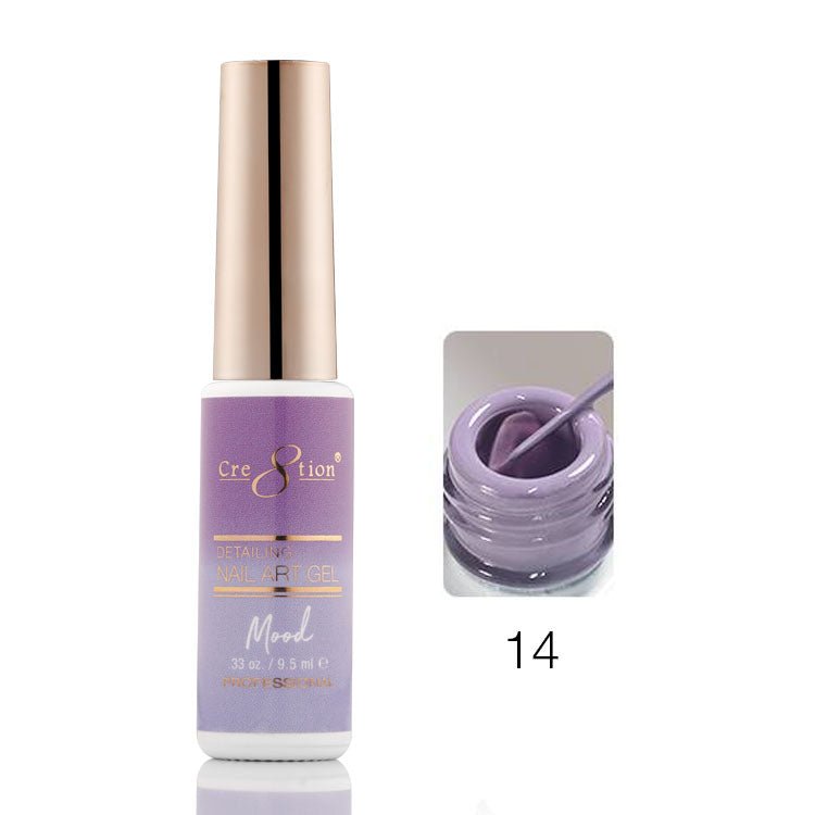Cre8tion Mood Changing Detailing Gel 0.25oz - Full set 18 colors